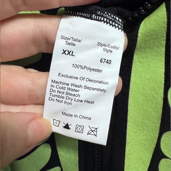 NWT #followme Unisex Skeleton Bodysuit XXL, Glow Green Bones! Cosplay, Pajamas - Picture 10 of 12